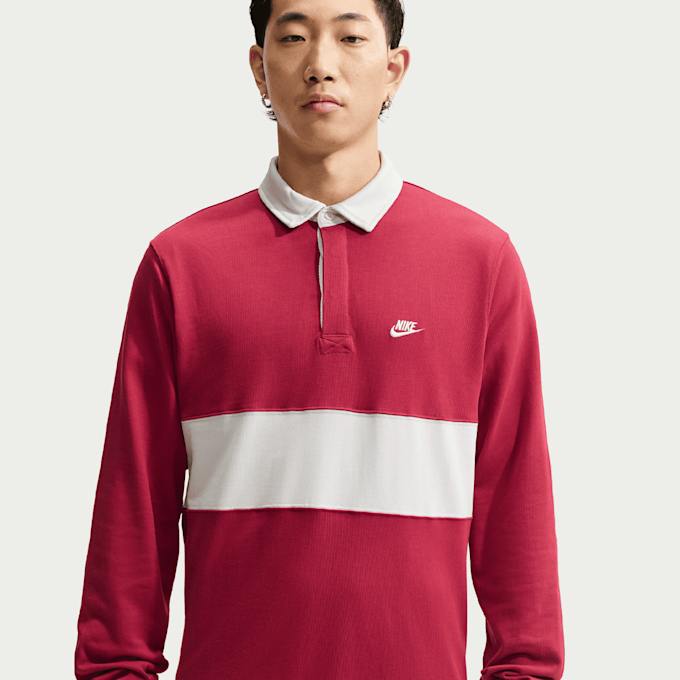 Nike   Club Longsleeve Rugby Top rosso 101460 3