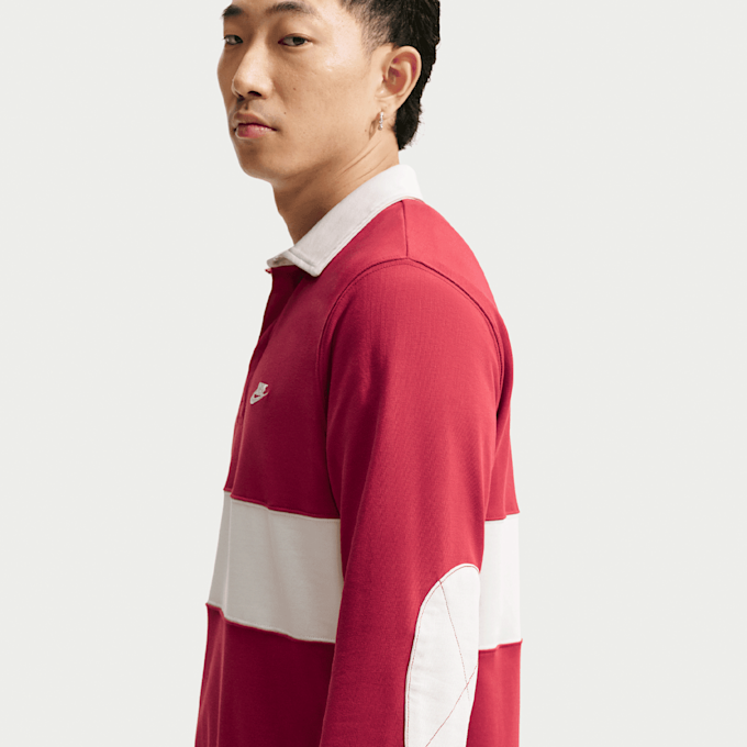 Nike   Club Longsleeve Rugby Top rosso 101460 4