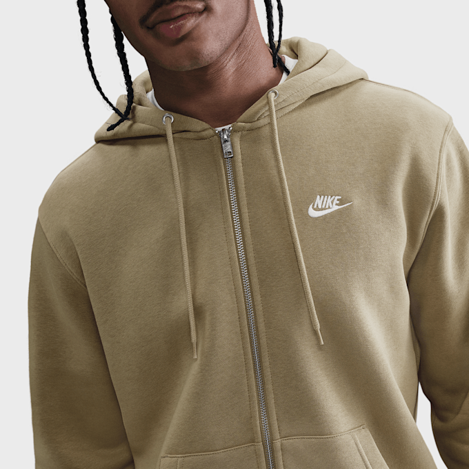Nike   Club Full Zip Hoodie beige 101393 3