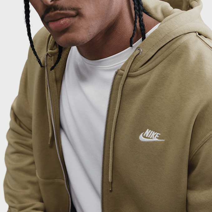 Nike   Club Full Zip Hoodie beige 101393 4