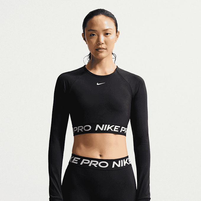 Nike   Pro Dri-FIT 365 Crop Longsleeve czarny 101320 1