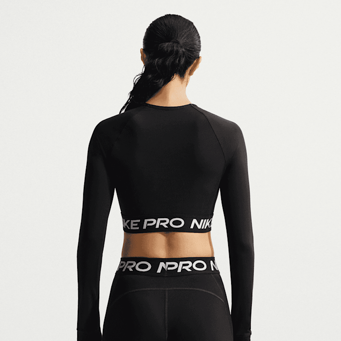 Nike Pro Dri-FIT 365 Crop Longsleeve schwarz 101320 2