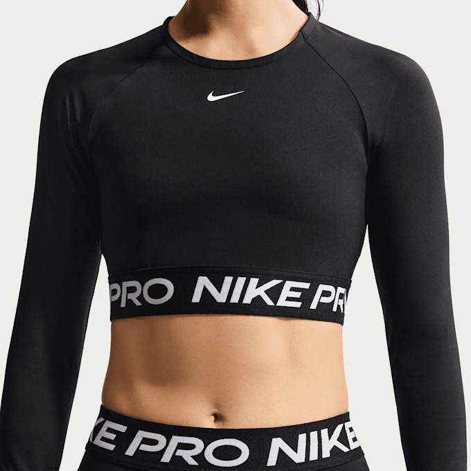 Nike Pro Dri-FIT 365 Crop Longsleeve schwarz 101320 3