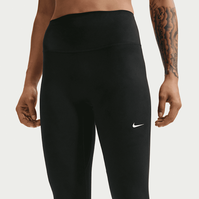 Nike   One Seamless Front High-Waisted Full-Length Leggings crna 101325 3