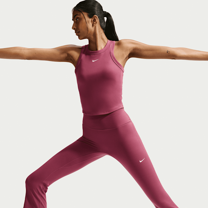 Nike   Dri-FIT High Rise Flared Tight rosa 101326 4