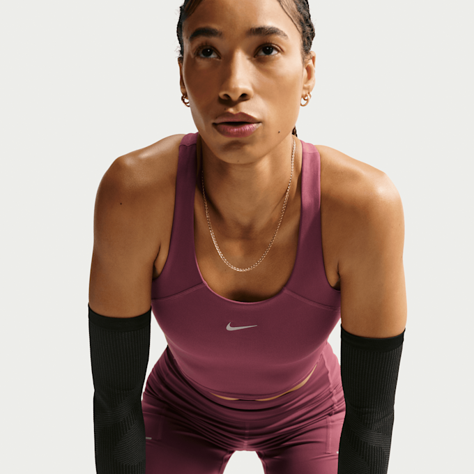 Nike   Tempo Dri-FIT Mid Support Crop Bra Tank lichtroze 101328 3