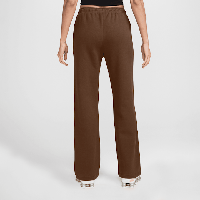 Nike   Studio Fleece Mid-Rise Open-Hem Pants brun 101329 2