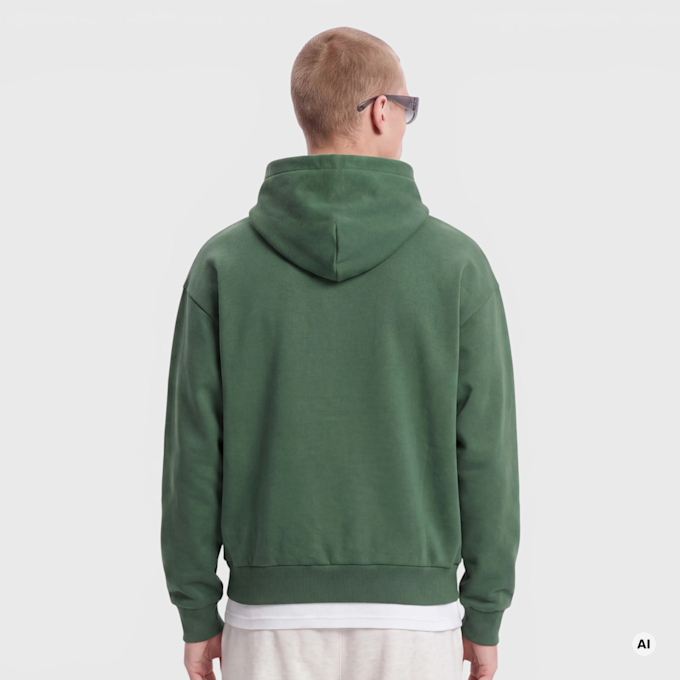 Nike   Solo Fleece Hoodie zielony 101475 2