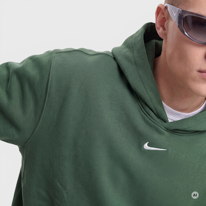 Nike   Solo Fleece Hoodie verde 101475 3
