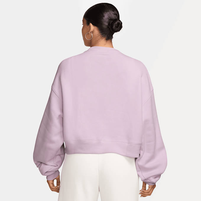 Nike   Studio Fleece Oversized Cropped Crew rosa 101351 2