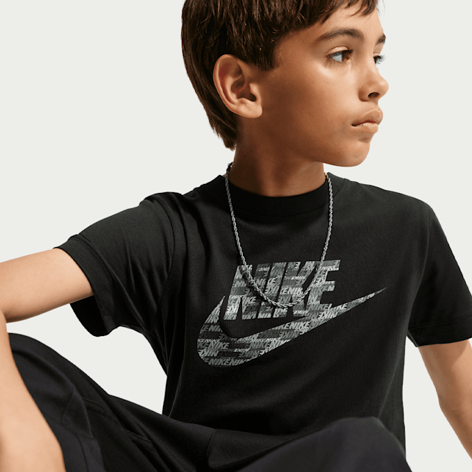 Nike   Sportswear Club Tee All-Over-Print Fill schwarz 101571 4