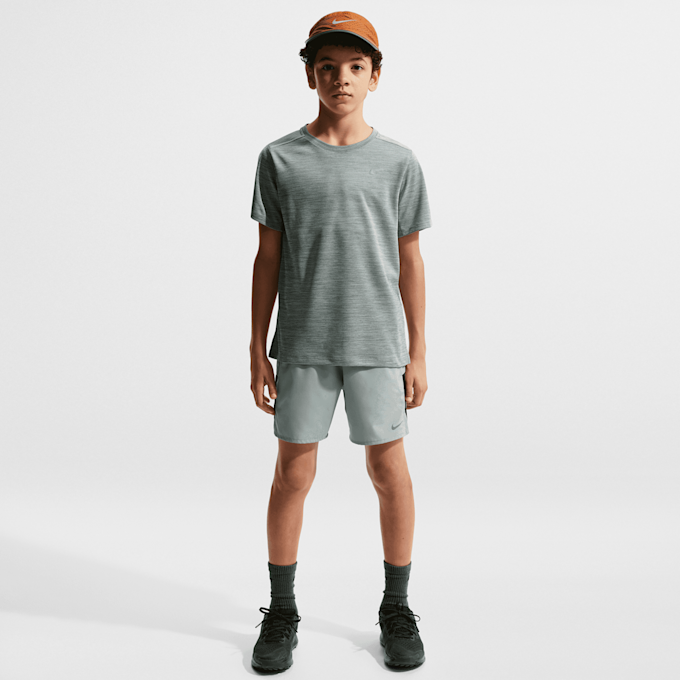 Nike   Miler Dri-FIT Short-Sleeve Top szary 101573 5