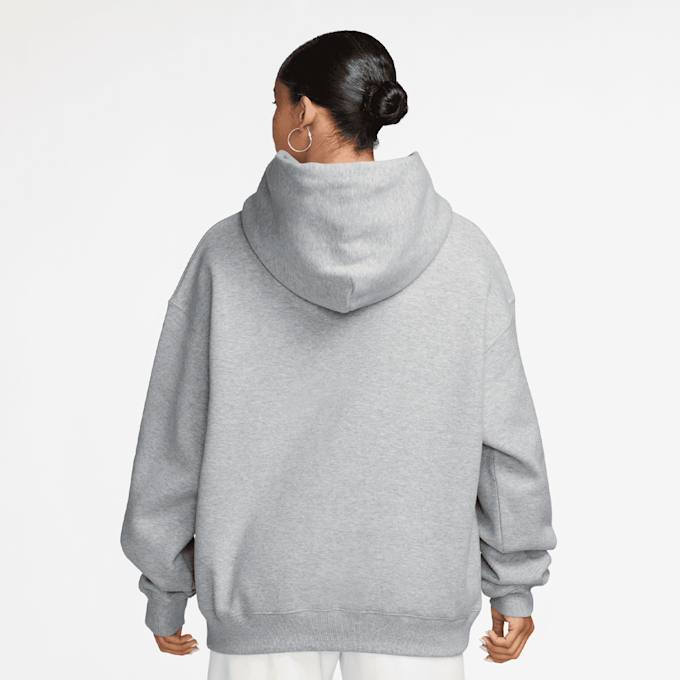 Nike   Studio Fleece Oversized Logo Hoodie gris 101566 2