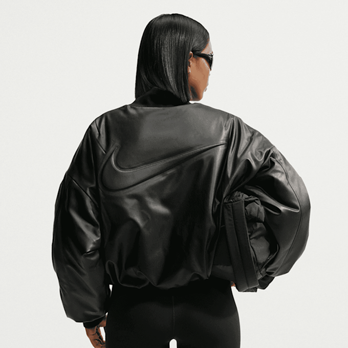 Nike Therma-FIT Pleather Bomber Jacket negro 101585 2