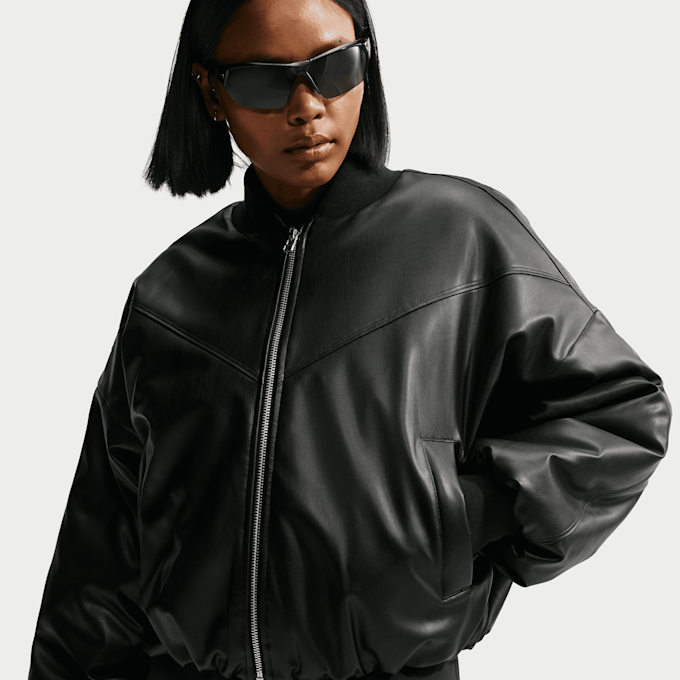 Nike Therma-FIT Pleather Bomber Jacket czarny 101585 3