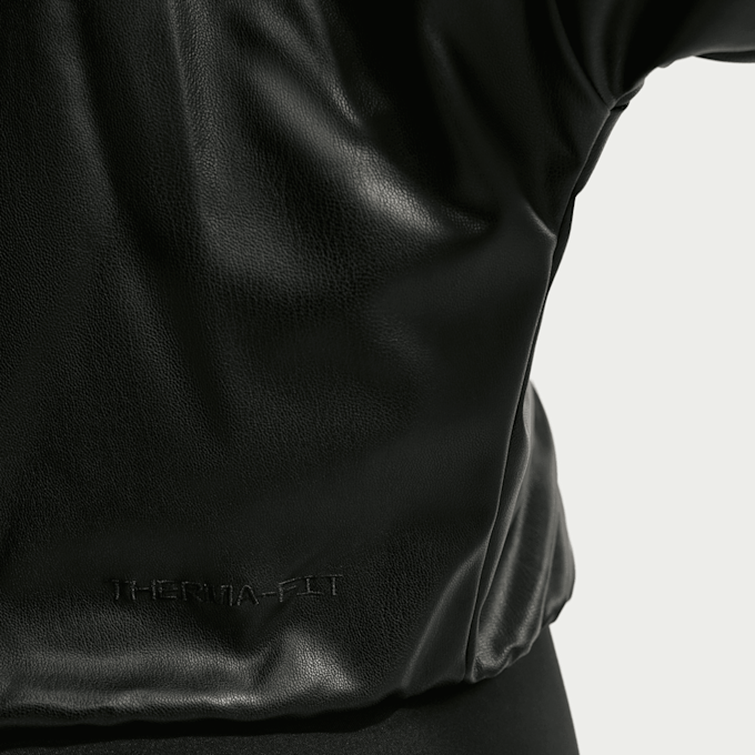 Nike Therma-FIT Pleather Bomber Jacket preto 101585 6