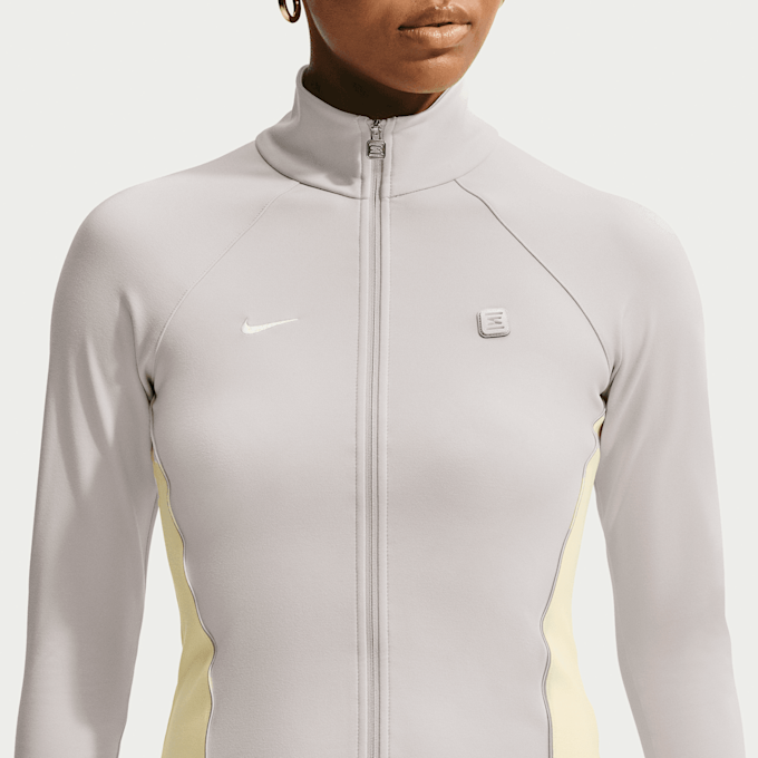 Nike   Sportswear Full-Zip Long-Sleeve Top beige 101588 3