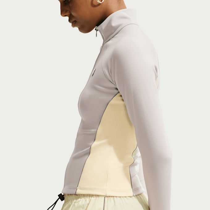 Nike   Sportswear Full-Zip Long-Sleeve Top bege 101588 5