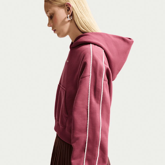 Nike Studio Fleece Medium Weight Crop Hoodie różowy 101599 4
