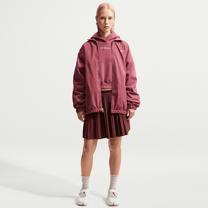 Nike Studio Fleece Medium Weight Crop Hoodie rosa 101599 5