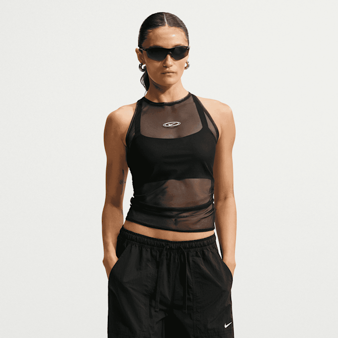 Nike   Sportswear Tight Sheer Tank Top nero 101607 1
