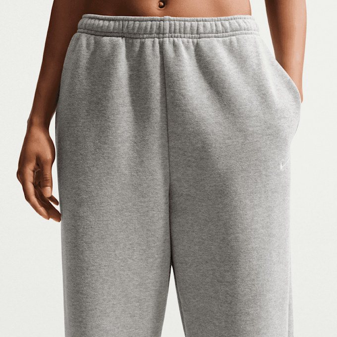 Nike   Studio Fleece Medium Weight High-Rise Oversized Cuffed Pants cinzento 101613 3