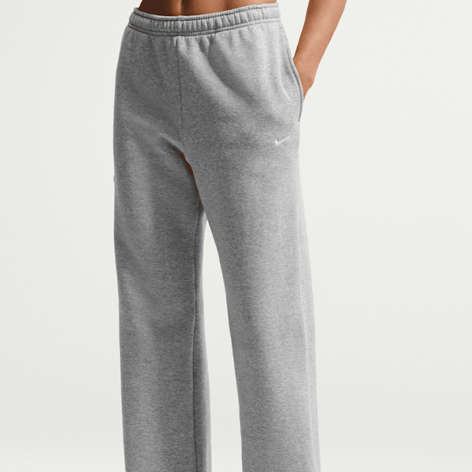 Nike   Studio Fleece Mid-Waist Open-Hem Pant grijs 101615 3