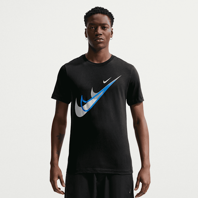 Nike   Tee Swoosh noir 101833 1