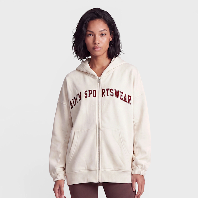 aim'n Varsity Sweat Zip Hood beż 101942 1