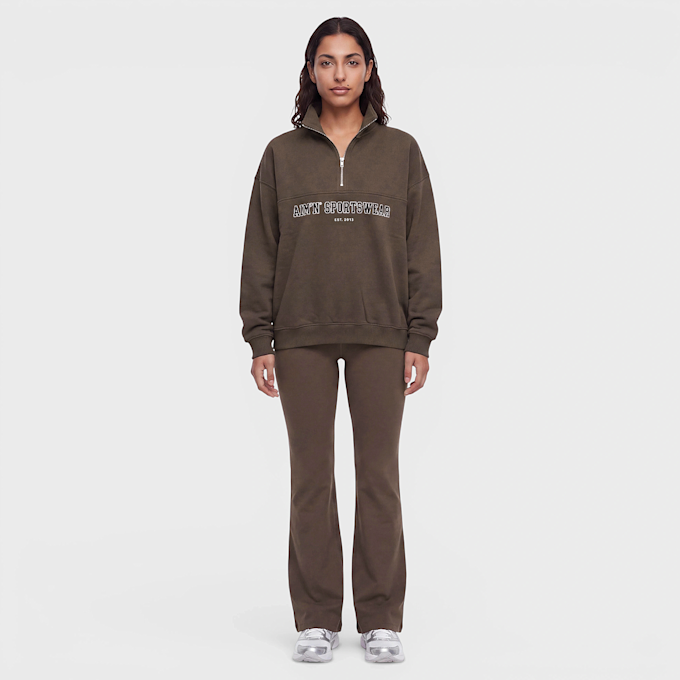 aim'n Varsity Sweat Half Zip castanho 101945 3