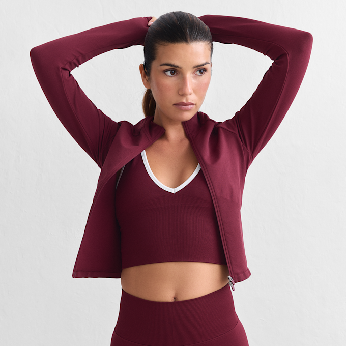 aim'n Shape Seamless Zip Jacket rojo 101958 1