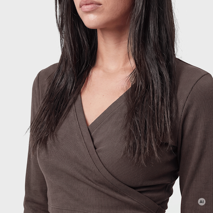 aim'n Shape Seamless Wrap Long Sleeve brązowy 101956 3