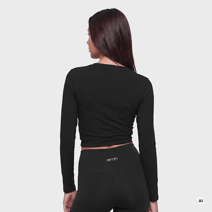 aim'n Shape Seamless Wrap Long Sleeve crna 101957 2