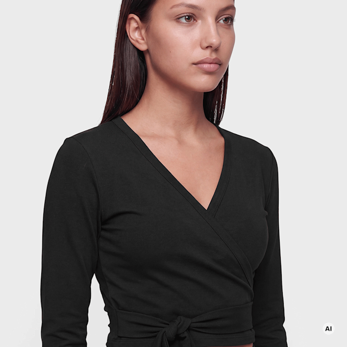 aim'n Shape Seamless Wrap Long Sleeve crna 101957 3