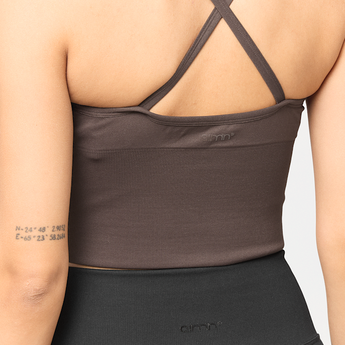 aim'n Shape Seamless Cross Back Bralette bruin 101959 3