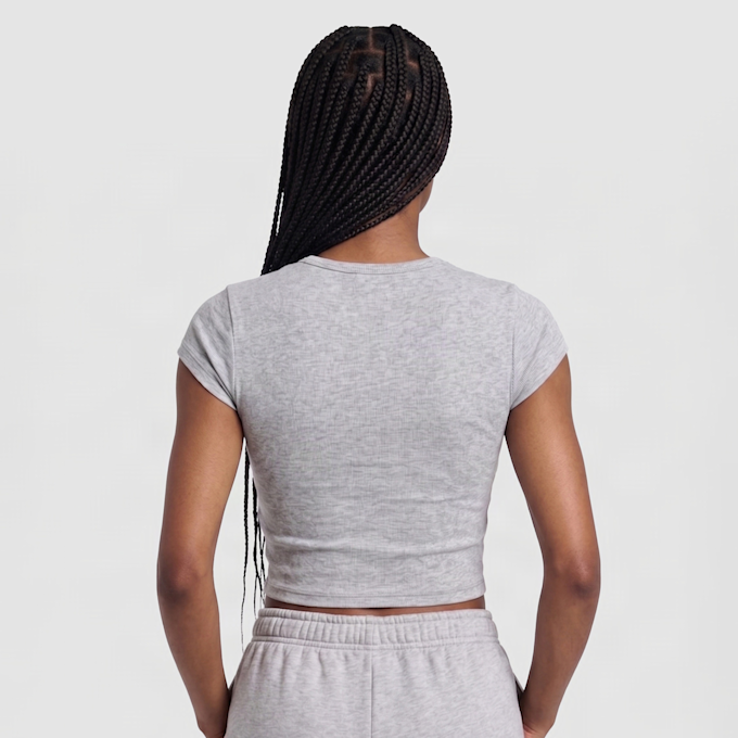 Urban Classics Ladies Super Slim Short Sleeve Tee szary 102029 2