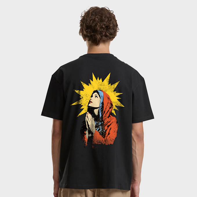 Mister Tee Vintage Mary Oversize Tee schwarz 102038 1