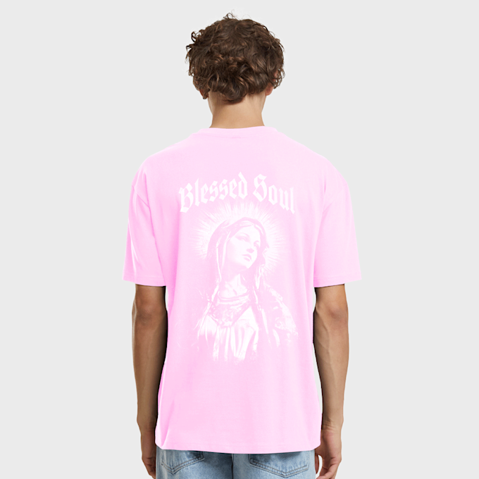 Mister Tee Blessed Soul Mary Oversize Tee lichtroze 102044 1
