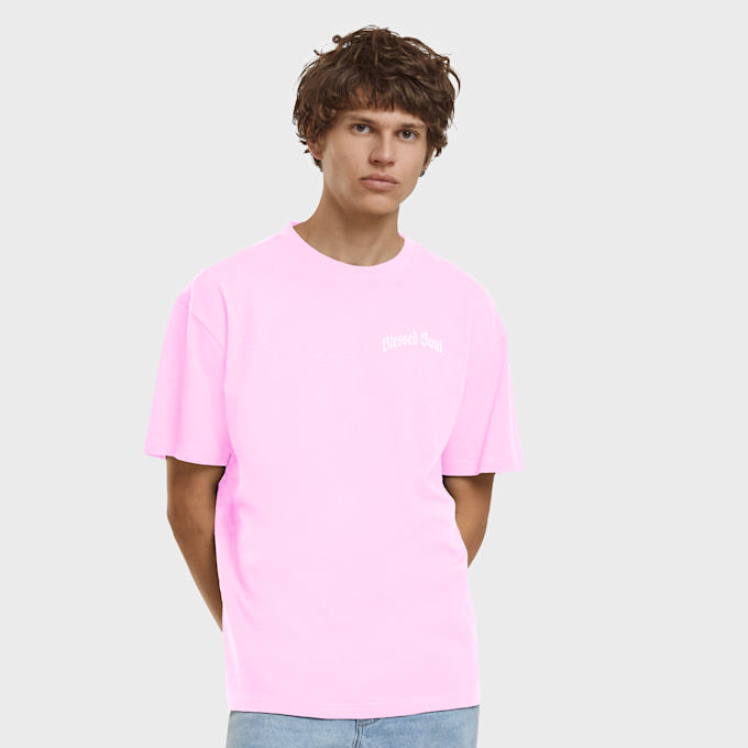 Mister Tee Blessed Soul Mary Oversize Tee różowy 102044 2