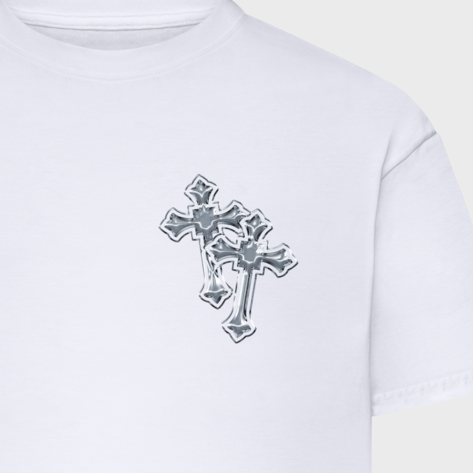 Mister Tee Six Crosses Oversize Tee weiß 102040 3
