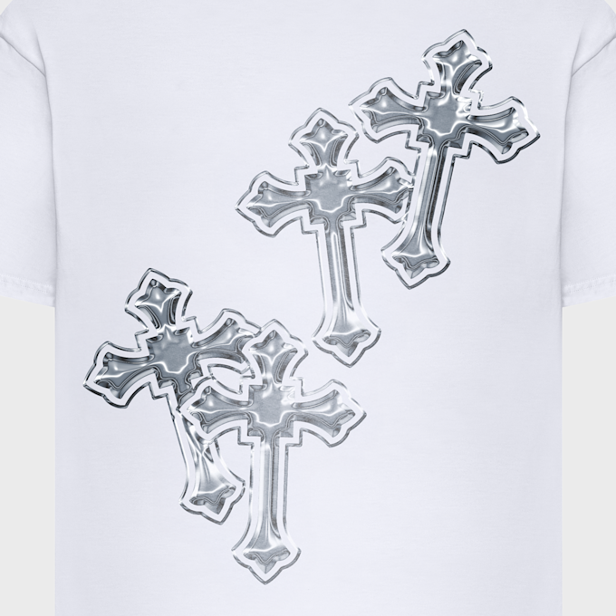 Mister Tee Six Crosses Oversize Tee weiß 102040 4