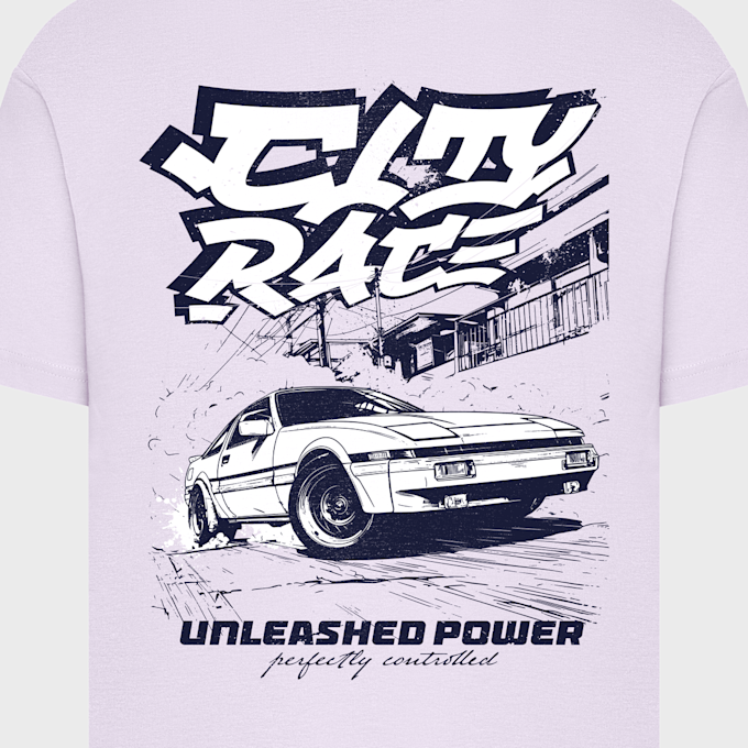 Mister Tee Unleashed Power Oversize Tee viola 102006 4
