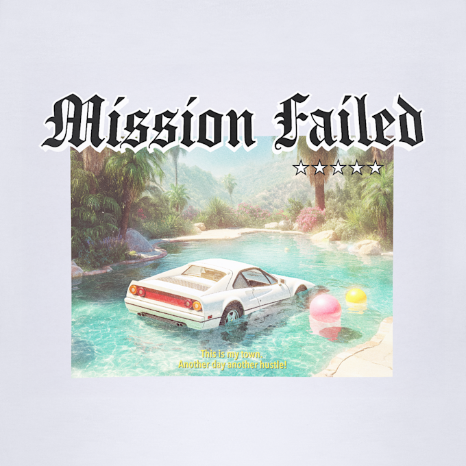 Mister Tee Mission Failed Oversize Tee weiß 102007 4