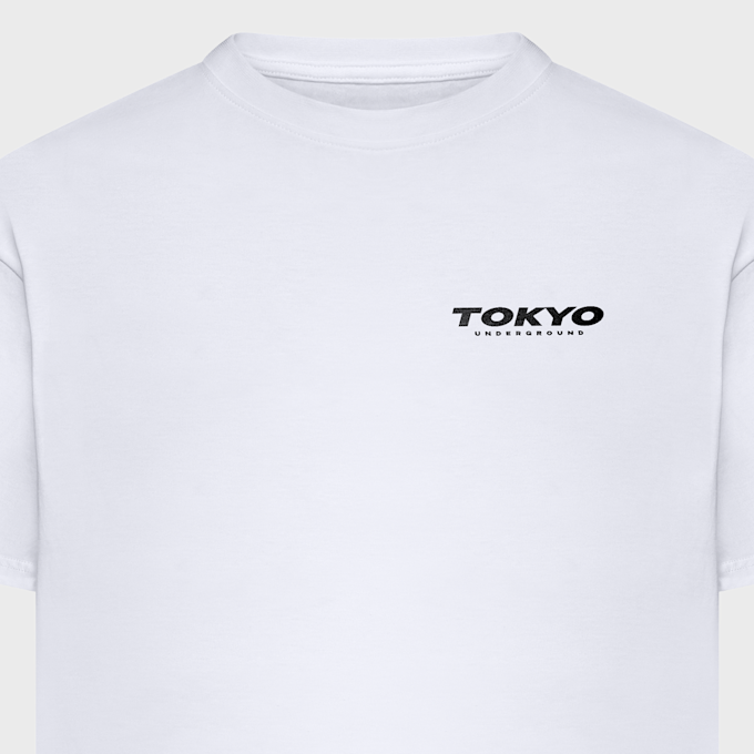 Mister Tee Tokyo Underground Oversize Tee blanc 102009 3