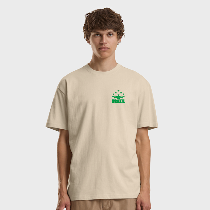 Mister Tee Iconic Brazil Oversize Tee Beige 102017 2