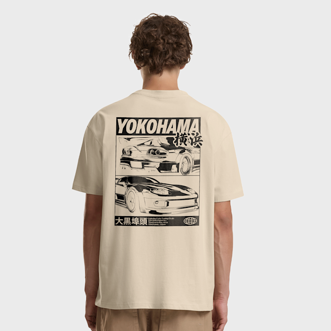 Mister Tee Yokohama Race Tee bege 102083 1