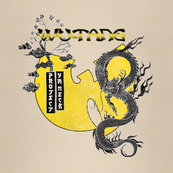 Mister Tee Wu Tang Dragon Oversize Tee beige 102339 3