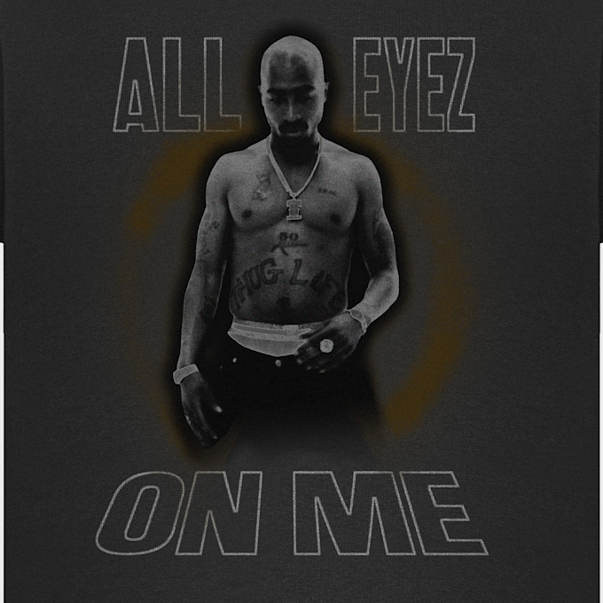 Mister Tee 2Pac all eyez on me Oversize Tee noir 102340 3