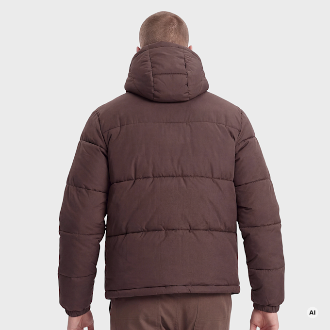 Urban Classics Puffer Jacket With Hood Gelb 102338 2