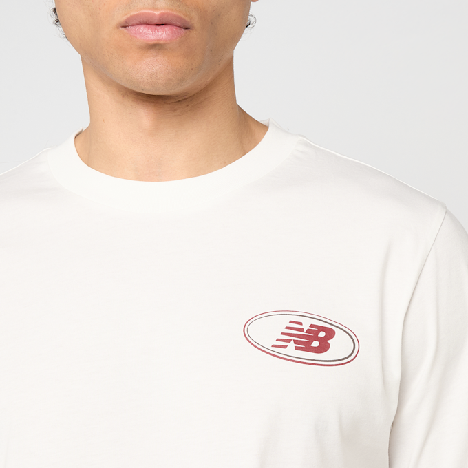 New Balance Oval T-Shirt blanc 102737 3